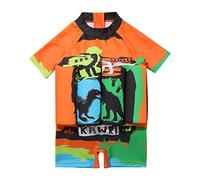 Kid Girls Boys Swimwear One Piece Float Suit Training Vest Learn to Swim Summer Swimming Floatation Costume Safety Pool Beach Floating Swimsuit Beachwear Orange 2-3 Years