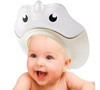 Kid Hair Washing Shield, Adjustable Hair Washing Visor Hat, Cute Dinosaur Shape, Kids Bathing Shield Cap for Toddler Boys Girls Child