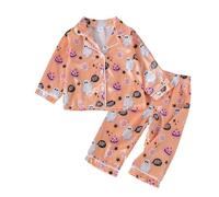 Kid Halloween Outfit 3 Month Clothes Baby Girl Toddler Boys Girls Halloween Long Sleeve Cartoon Prints Tops T Shirt Pants Outfits A Star is Born Outfit (Orange, 4-5 Years)