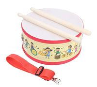 Kid Hand Drum Set Wooden Double - Sided Beat Drum with Drumsticks and Adjustable Strap, Eco - Friendly Percussion Musical Instrument for Toddlers and Preschool Children