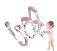 Kid Harness with Leash - PU Polyester 3D Breathable Mesh Safety Harness Wrist Link | Anti Lost Walking Training Harnesses Adjustable Child Safety Leash for Outdoor Trav