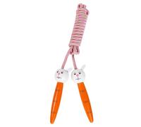 Kid Jump Rope - Soft Cotton Child Jump Rope braiided With Wooden Handle 6.36ft Long | Cute Bunny Skipping Roe For Kids, Adjustable Length Fitness Exercise Equipment For Boys Girls 4 Years Old&