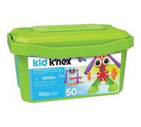 Kid K'NEX | Budding Builders Set 50 Model | Kids Craft Set with 100 Pieces, Educational ,Fun Building Toys for Boys and Girls, Construction Toys for Ages 3+ | Basic Fun 85618