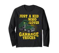 Kid Loves Garbage Trucks Refuse Trash Truck Lover Toddler Long Sleeve T-Shirt