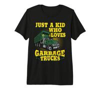 Kid Loves Garbage Trucks Refuse Trash Truck Lover Toddler Premium T-Shirt