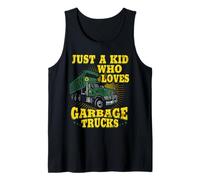 Kid Loves Garbage Trucks Refuse Trash Truck Lover Toddler Tank Top