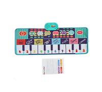 Kid Music Mat Piano Keyboard Dance Mat Blanket Educational Toy for Playroom Floor Interactive Musical Toy for Kids Boys Girls 3 Years Plus 100 x 36cm Soft Fabric