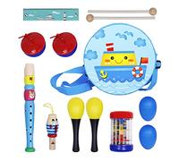 Kid Musical Instruments Toy 8Pcs Wood Percussion Instruments For Children Preschool Educational Learning Set