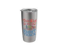 Kid On The Right Track Conductor Railroading Model Train Stainless Steel Insulated Tumbler