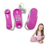 Kid Phone Toy,Children's Wired Intercom Game Phones,7M Intercom Cable Communication Toy,Pretend Play Phone Interactive Learning Toys For Girls Boys Birthday