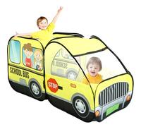 Kid Pop up Play Tent - My First Foldable Indoor & Outdoor Playhouse Vehicle Toys, Pretend Toy Playhouse Great Gift for Toddlers Boys & Girls (school bus)