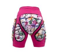 Kid Protective Padded Shorts Multi-Purpose Crash Pants Tailbone Protector 1.9cm/0.75in Thick 3D EVA Hip for Ski Snowboard Skateboarding ( Color : Pink , Size : M )