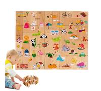 Kid Puzzle Game - Early Education Tools | Wood Number Matching Jigsaw Puzzles | for Traveling Schools Kindergarten Preschool Birthday Christmas New