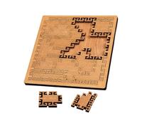 Kid Puzzles | Portable Jigsaw Game - Wooden Geometry Puzzles for Child - for Women Boys Girls Youth Teens Husband Son Daughter Family Friends Coworkers