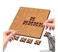 Kid Puzzles,Wooden Geometry Jigsaw Toy - Reverse Thinking Challenging Puzzle | For Men Women Boys Youth Teens Husband Son- Daughter Family Friends Coworkers