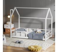Kid’s Bed with Pine Wood House Frame