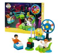Kid’s Bricks Fun Park Building Set - 130-Piece Construction Toy for Kids Ages 5+ | Creative Brick Playset with Mini Figures & Fairground Theme | Compatible with Major Brick Brands