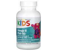 Kid’s Omega-3 Fish Oil, Natural Strawberry, 60 Fish Gelatin Softgels, California Gold Nutrition