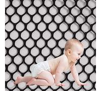Kid Safety Fencing Mesh Net for Indoor/Outdoor Use Temporary Patio Protection Deck & Porch Safety Netting with Ties (Size: 0.5x10m/1.5x33ft)