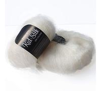 Kid Silk - Mulitple colours Garnstudio DROPS Knitting Lace Weight Mohair and Silk 100% Yarn (01 Off White)
