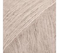 Kid Silk - Mulitple colours Garnstudio DROPS Knitting Lace Weight Mohair and Silk 100% Yarn (20 Light Beige)