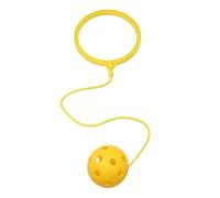 Kid Skip Toy Activity, Outdoor Swing Ball, Exercise Game Lightweight Jumping Ankle Skip Ball with Rolling Wheel Interactive Fitness Play Toy for Family Vacations Garden Backyard Beach Fun 6.3 Inch