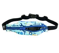 Kid SPIbelt Robot/Blue Zipper - Pass Through Hole, Robot, XS, Expandable Activity Belt