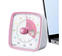 Kid Timer Visual Countdown | 60 Minute Classroom Teaching Timer for Kids and Adults, With Rainbow Pattern Design For Classroom Kitchen, Study Timer Clock,Silent Desk Countdown Timer