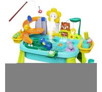 Kid Water Table - Multi Activity Sensory Play | Outdoor Beach Toys With Electric Water Pump & Fishing Game For Ages 3-8, Backyard, Daycare & Travel Play, Interactive & Engaging Goodie