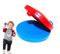 Kid Wooden Castanets - Spanish Hand Percussion Instruments, Durable and Lightweight | Perfect for Music Lessons, Kindergarten Performances, and Enhancing Children's Motor Skills Rhythm Understanding