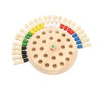 Kid Wooden Stick Chess Memory Match Game Helpful Early Learning Block Board Game for Family Entertainment Birch Wood