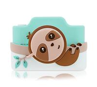 Kidamento Kids Digital Camera and Video Camcorder with Touch Screen, Soft Silicone Case, Removable Lens Cap, 32GB Memory Card - Model K Zippy The Sloth