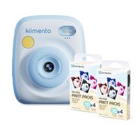 Kidamento Model P2 Instant Print Camera Mega Bundle (Blue) - Includes 48MP Digital Camera & 80 Total Thermal Prints (2-Pack Refills)