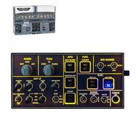 Kidaromo A-35X/A-32X Mini OVHD Light Panel for Home Cockpit, Cold & Dark Startup Controller with USB & Adjustable Backlighting, Desktop Flight Sim Accessory for MS-FS 2020/2024 Flight Simulator Games