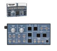 Kidaromo A102 A-35X/A-32X Mini OVHD Light Panel for Home Cockpit, Cold & Dark Startup Controller with USB & Adjustable Backlighting, Desktop Flight Sim Accessory for MS-FS 2020/2024 Flight Simulator