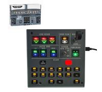 Kidaromo A103 Landing Gear Indicator & ECAM Integrated Control Panel for Flight Simulators, Home Flight Simulator Accessory with USB, Compatible with Leading Flight Simulation Games on Windows