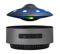 Kidaromo Automatic Lifting Magnetic Levitating Bluetooth Speaker, Wireless Floating Speakers with LED Light, Unique Floating Cool Tech Gadgets for Home & Office Decor, UK Plug