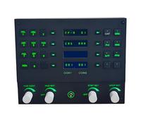 Kidaromo UFCP Flight Simulator Control Panel for JF-17, FA-18C, F16, Realistic Backlit Up Front Cockpit Panel with LCD, USB & Desktop Stand, Programmable Controls for Windows PC Sim Games