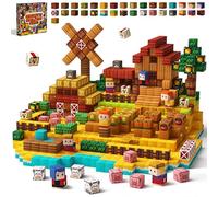 KIDCHEER 100 PCS Magnetic Blocks - Farm Play Sensory Learning Toy & Toddler Building Game Set for Kids Ages 3+| Countryside Adventure Gift for Boys, Girls & Toddlers