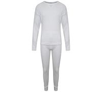 KidCollection Kids Thermal Set -White - Age 9-11 Years - KC164-W-9-11