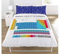 KidCollection Periodic Table Element Single/Double Reversible Duvet Cover Bed Set (Double Duvet Cover)