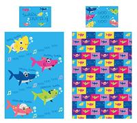KidCollection Shark Family Single/Junior Duvet Cover Reversible Bedding Set (Single Duvet Cover)