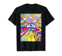 Kidcore Aesthetic Eyes Flower Rainbows Retro 80s 90s T-Shirt