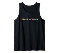 Kidcore Aesthetic I Hate School Old Indie 80s 90s Retro Tank Top