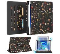 Kidcube for iPad Air 3rd Generation Case/Pro 10.5 Inch Case - Women Girls Cute Rotating Stand Folio Cover with Pencil Holder & Card Slot Girly Flowers Floral Design Cases for iPad Pro 10.5''/Air 3rd