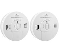 Kidde 10SCO Combination Smoke and Carbon Monoxide Alarm with Voice Notification, white (Pack of 2)