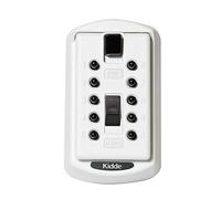 Kidde AccessPoint 001413 KeySafe Original Slimline Push Button Combination Permanent Key Lock Box, 2-Key, White