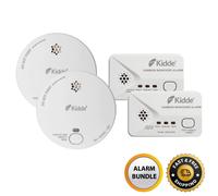 Kidde Carbon Monoxide Alarm 2030-DCR Detector & 2030-DSR Optical Smoke Alarm 4PK