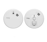 Kidde Firex 1x KF20R Optical Smoke & 1x KF30R Heat Alarm Kit Mains Powered with Sealed-In Rechargeable Battery Back-Up