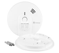 Kidde Firex Sentry KF31 Mains Powered Heat Alarm - Alkaline Backup Battery - Wired, Interlinked Heat Alarms for Home with Test Button and LED Indicators - White
